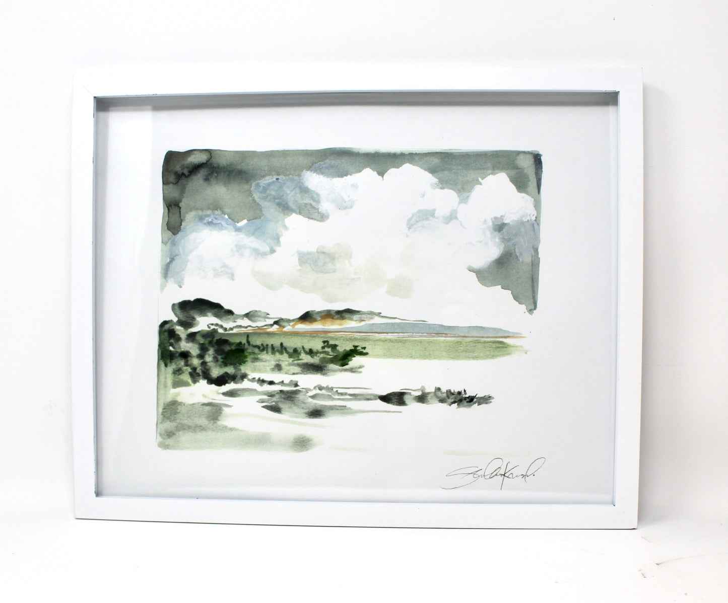 Simple Landscape Watercolor- 11x14 Print,