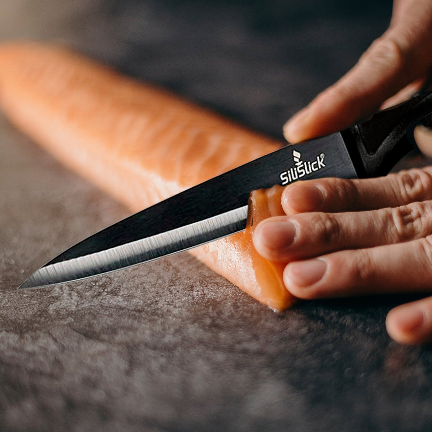 Steak Knife Set (6 Black Handle, Black Blade)
