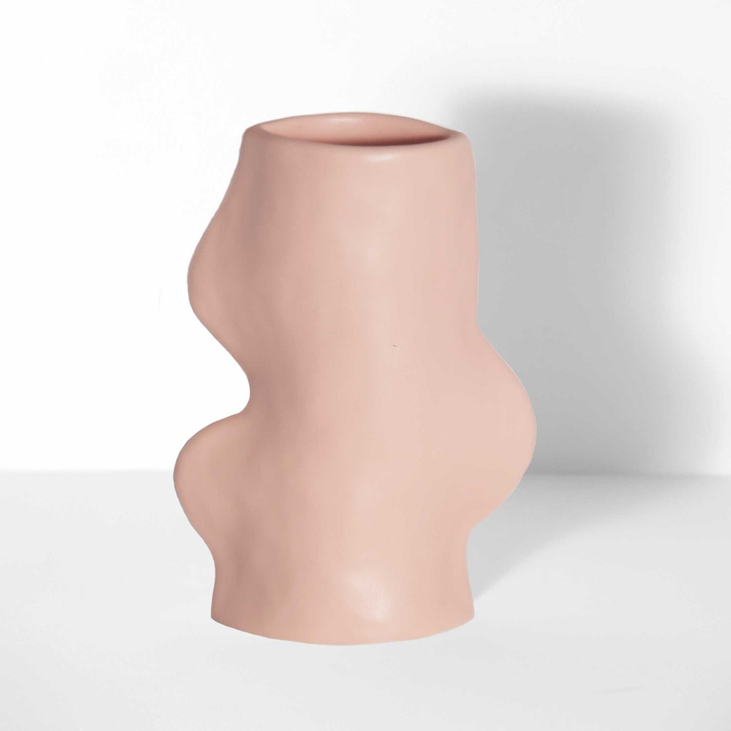 Fluxo Ceramic Vase - Medium Pink