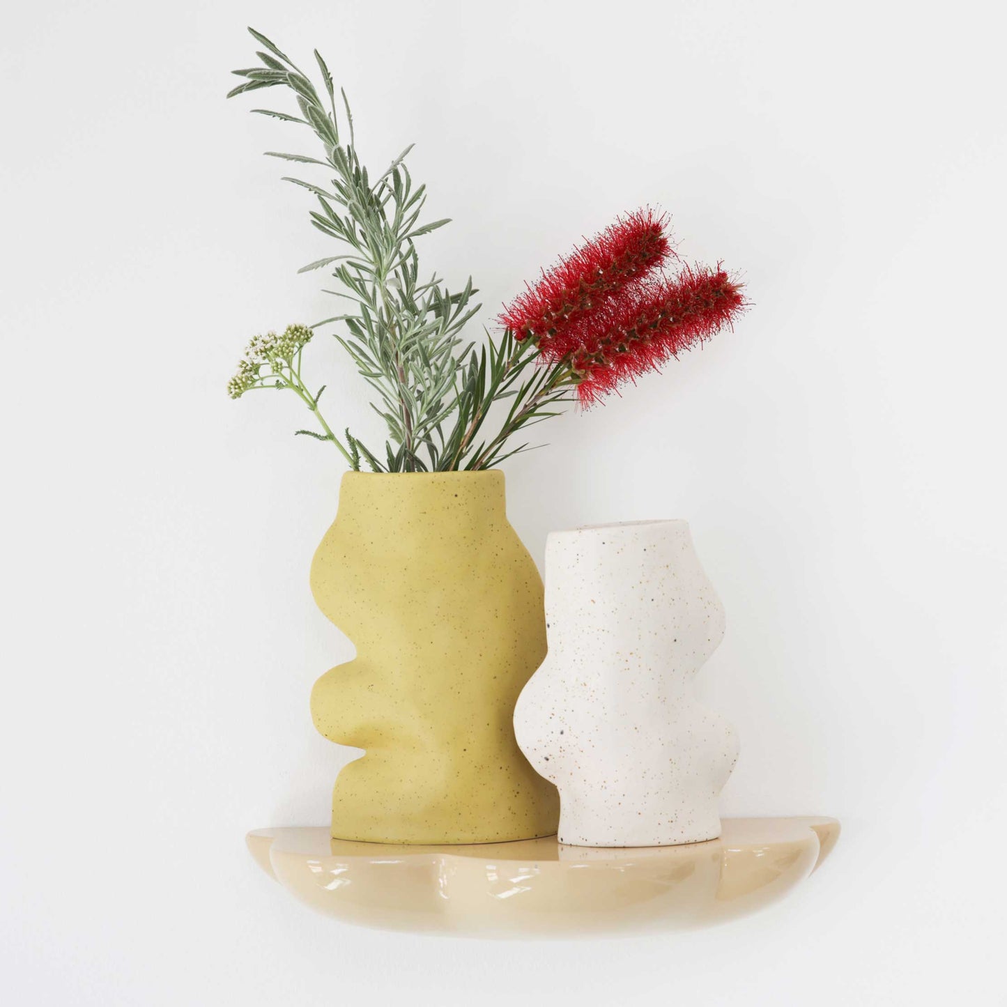 Fluxo Ceramic Vase - Medium White