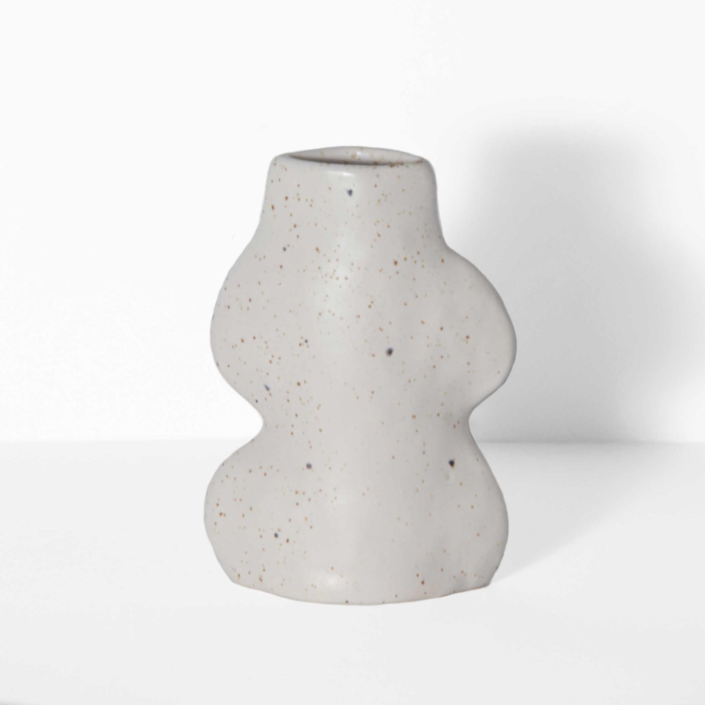 Fluxo Ceramic Vase - Small White