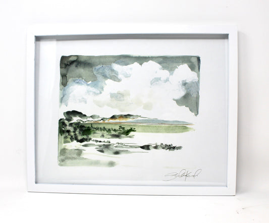 Simple Landscape Watercolor- 11x14 Print,