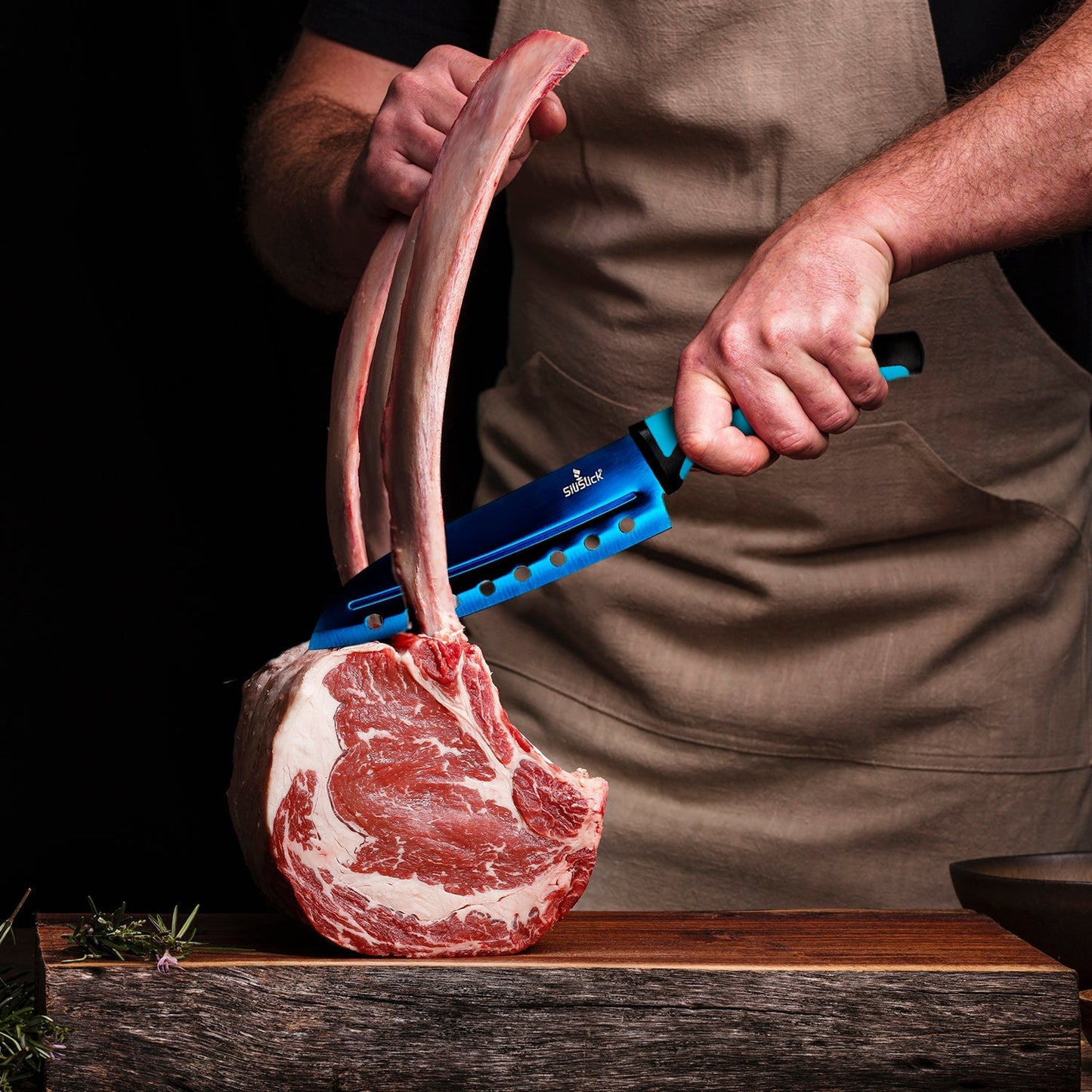 Kitchen Knife Set - Blue Handle | Blue Blade